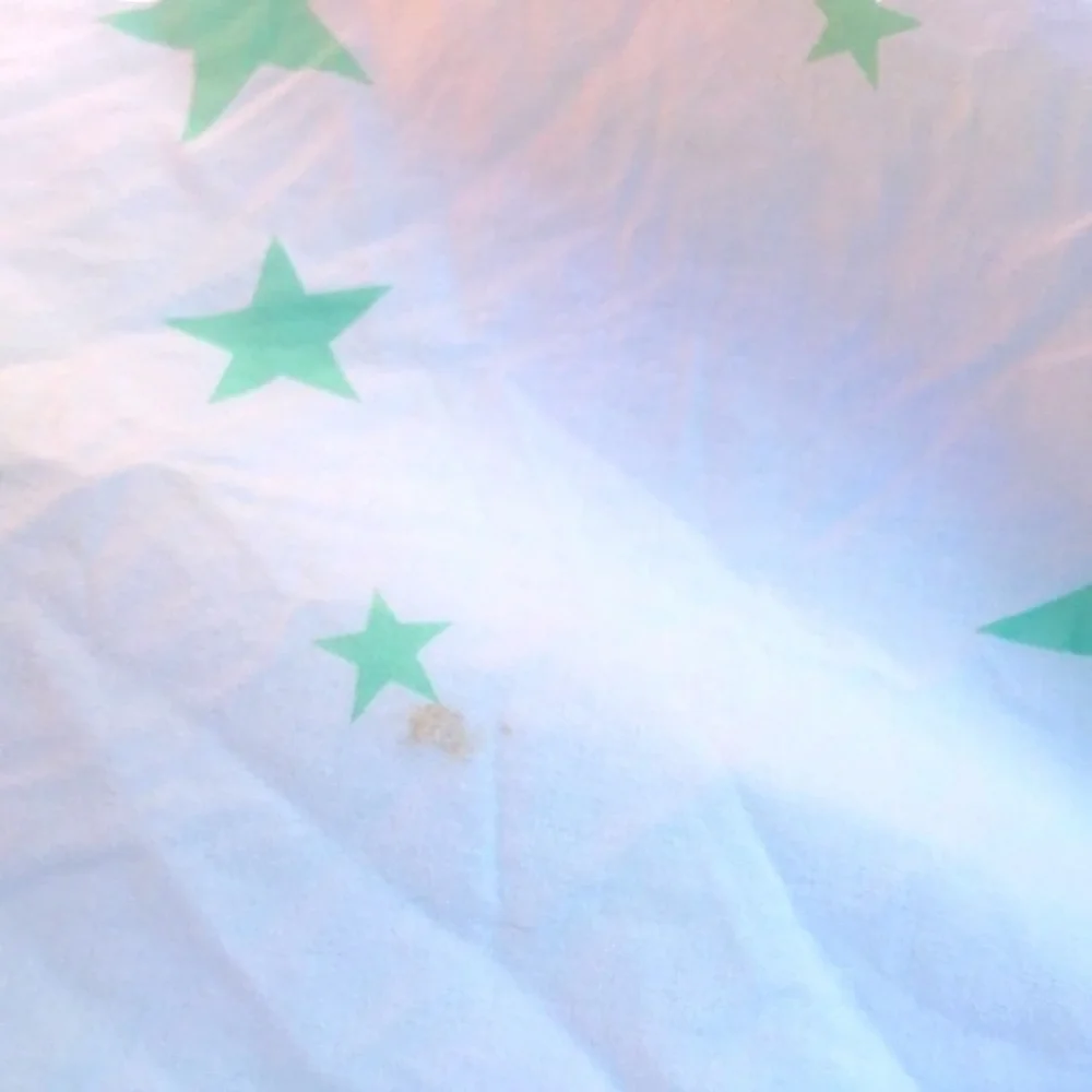 Rare Indah Beach Towel in Green star print Terry cloth